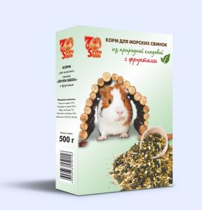 Корм д/морских свинок SEVEN SEENDS (Семь семян) с фруктами 500г/16