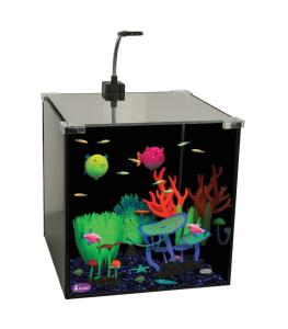 Аквариум 27л Gloxy Glow Set-27 30х30х30см д/светящихся рыб и декораций