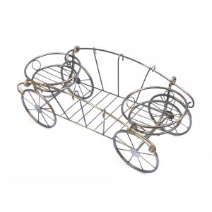 Подставка напольная на  2 горшка Телега М0000076