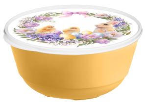Салатник 3л Марта с крышкой с декором/2/12