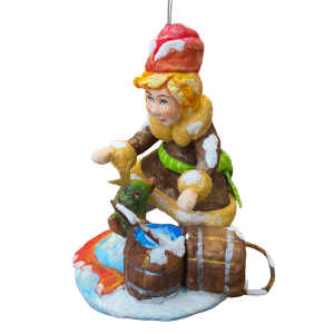 Игрушка ватная Емеля на круге