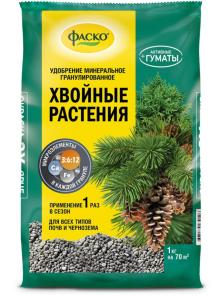 Для хвойных 1кг (NPK-3:6:12) 5М мин.удобрение 5/20/720 Фаско