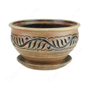 Миска Вьюн л d26см беж.