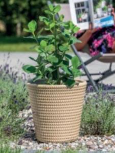 Лина кашпо 15л джут h30 d30 морозостойкий-3 -Польша