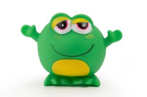 Игрушка-пищалка WOGY д-собак Лягушка 13х9.5х8см арт.2024-1046 Код273605