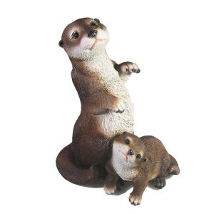 Выдра с малышом L17W12H20 см (ПОЛИСТОУН)