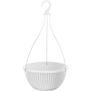 Кашпо подвесное+усы Верде 6л d31см Белый /10