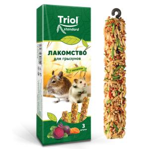 Лакомства д/грызунов с овощами 80г 3 шт Triol Standard