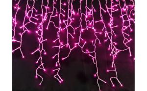 Гирлянда Бахрома 300 ламп розово-белый BP-15-2