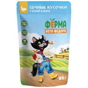 Корм д-кошек конс Мнямс Ферма кота Федора с уткой 85г