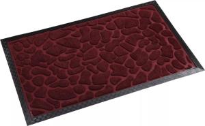 Коврик придверный с ворсом на резин. основе 40*60см бордо /24