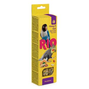 Лакомства д/средних попугаев RIO (РИО) палочки с медом и орехами, 2*75г