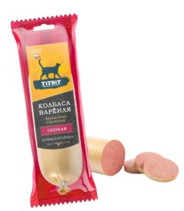 Лакомства д/кошек Колбаса вареная Особая 100г Тит Бит 2/24