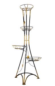 Подставка напол на 4 гор.(Витой.с листиками)