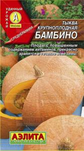 Тыква Бамбино крупноплодная 1г (Аэлита)