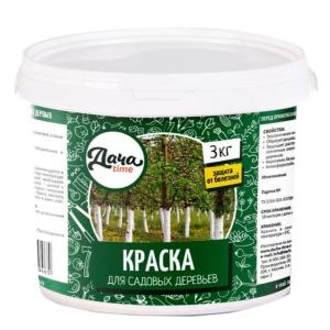 Краска д-садовых дерев. акриловая ведро 3кг 4-8 Дачаtime