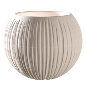 Сфера кашпо со вставкой 1,7л Пудровый -9