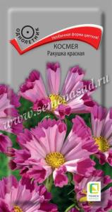 Космея Ракушка красная 0,1г Одн 120см (Поиск)