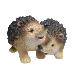 Фигура садовая Два ежика L17W17 H10 см (ПОЛИСТОУН)