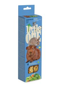 Лакомство д-морских свинок,кроликов и шиншилл Little One (Литтл Ван) палочки с овощами коробка 2х60-