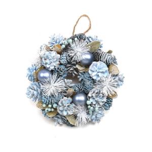 Венок новогодний, L26 W8 H26 см