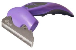 Расческа-триммер FOOLEE One Large для собак крупных пород, 10см фиолетовый