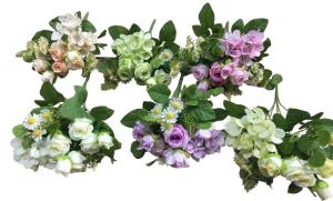 Искусственные цветы Роза и гортензия Н  см Искусственные цветы Роза и гортензия Н  см