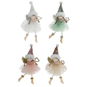 Декор подвесной Ангел, L7 W4 H19 см, 4в.