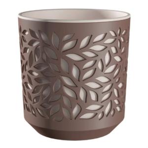 Leaves кашпо со вставкой 2,5л  Мокко-Пудра -12