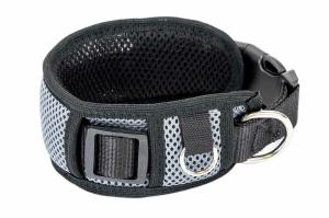 Ошейник синтетический АЭРО 60мм 34-50см с подкладкой (3d сетка, полиэстер)