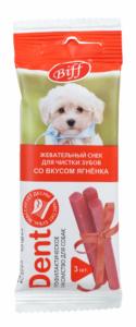Жев снек DENT со вкусом ягненка для собак мини пород (16 шт)