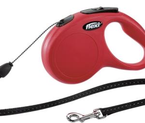 рулетка-поводок Flexi NEW Classic XS 3м до 8кг ТРОС, КРАСНЫЙ 1-12  22405
