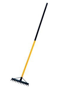 Грабли прямые 12 зубые силовые 340 мм ТОРНАДО с-ч -6