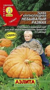 Тыква крупноплодная Небывалый размах (Аэлита)