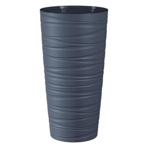 Модерн Максимум кашпо со вставкой 15л d30 h58см Антрацит -5