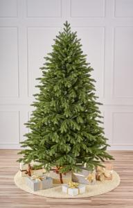 Ель искусственная Кремлевская 1,5 м подставка металл литые веточки + пленка ПВХ