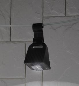 Светильник подвесной на солн. бат. с ЛАЗЕРНОЙ проекцией красные точки-1 ЭРА