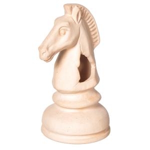 Декорация GLOXY Шахматная фигура Конь белый 7х7х14см