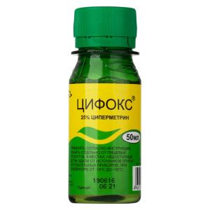 ЦИФОКС (от тар, мур, клопов, блох, мух, комаров, ос) 50мл-100 КП