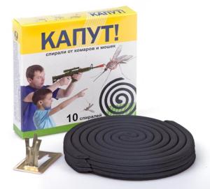 Спирали от комаров Капут Стандарт(уп 10шт) 60уп-кор ВХ