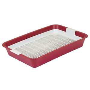 Туалет Дарэленд 40х26х6,5см Первый с сеткой рубин 1-1