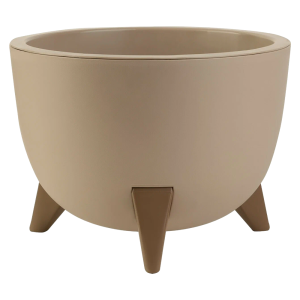 Грация кашпо на ножках  9,5л h32 d24см кремовый Грация кашпо на ножках  9,5л h32 d24см кремовый