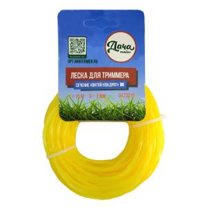 Леска дтриммера D3мм 15м витой квадрат Дачаtime  (1)