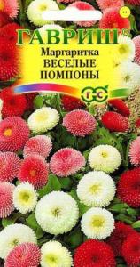 Маргаритка Веселые помпоны 0,02г Дв 12см (Гавриш)