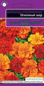 Бархатцы откл. Огненный шар (Тагетес) хамелеон! 5 шт.серия Эксклюзив Н18  Гавриш