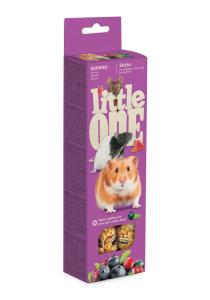 Лакомства д/хомяков, крыс, мышей и песчанок Little One Палочки с ягодами 2шт