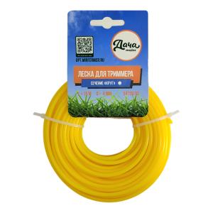 Леска для триммера, D4мм, 15м, круг, Дача тайм