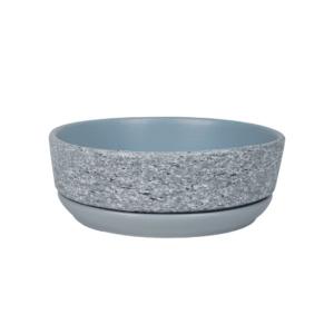 Серый камень 3 горшок с поддоном 0,6л d15 h5,5см бонсай  