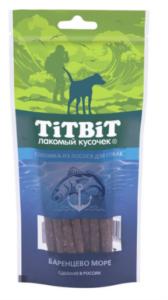 Лакомства д/собак Соломка из лосося 75г Тит Бит 1/10