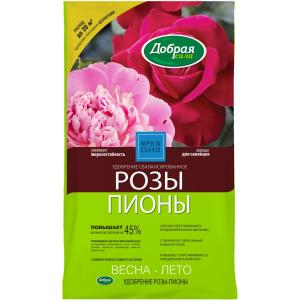 Для Роз-Пионов, пакет 0,9кг (Добрая Сила мин.удобрение) 6-12-576 БФ